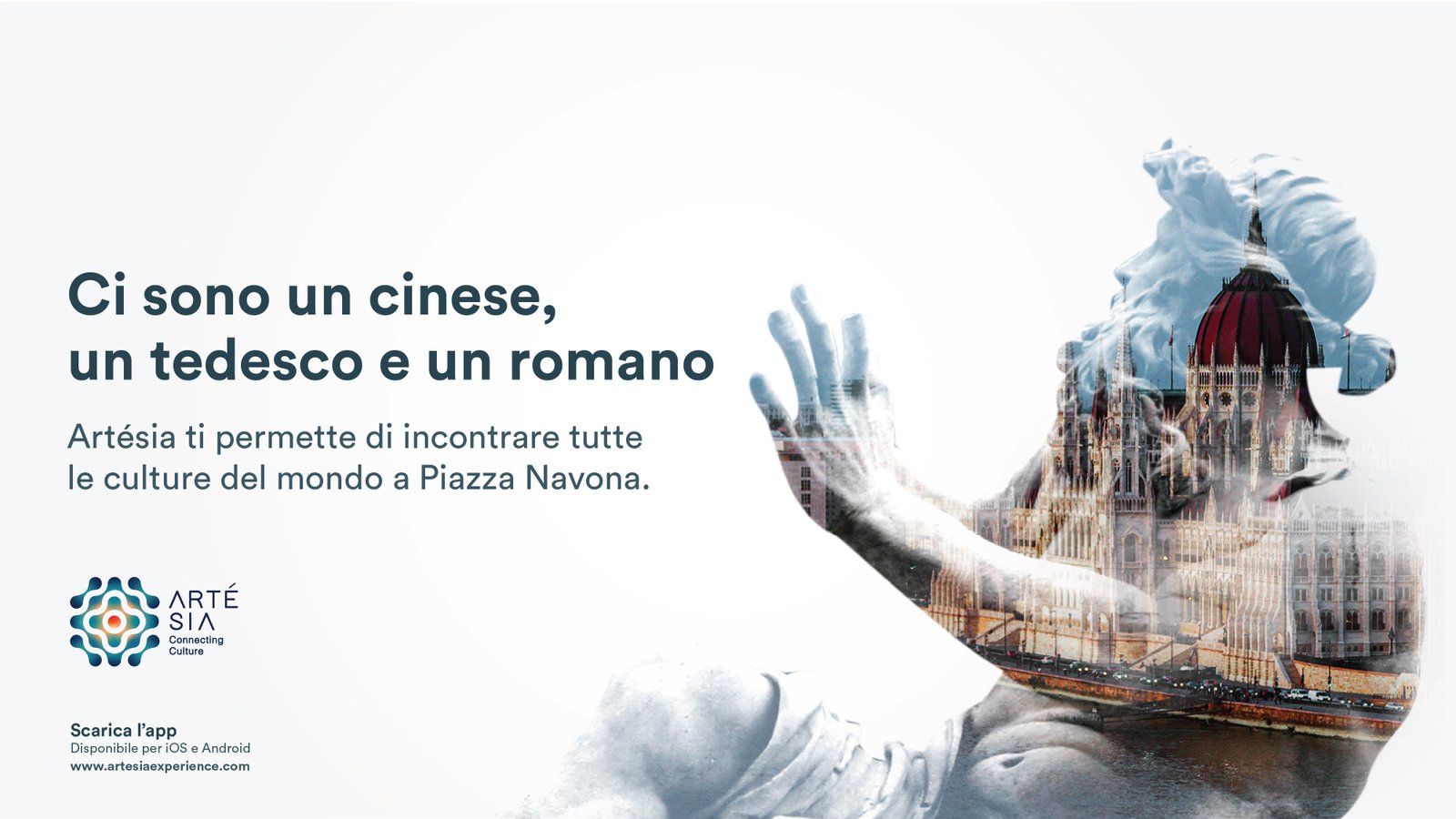 vista dall'alto sull'area sacra con dettaglio sul bacile e proiezione del responso fase 3